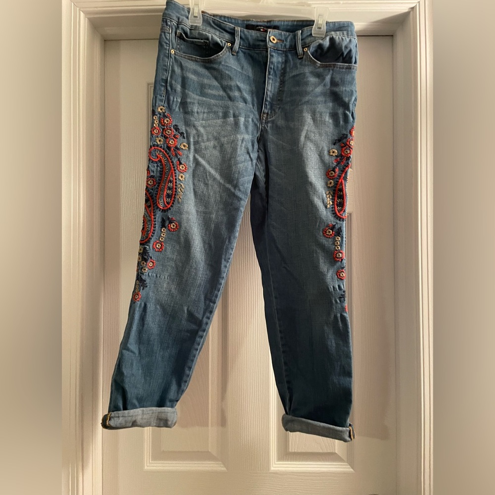 Tommy Hilfiger embroidered jeans